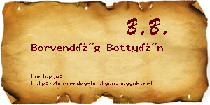 Borvendég Bottyán névjegykártya